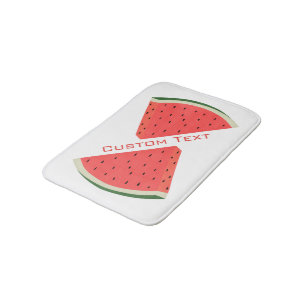 Watermelon Bath Mat with Custom Text