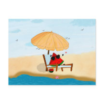 watermelon beach summer vacation