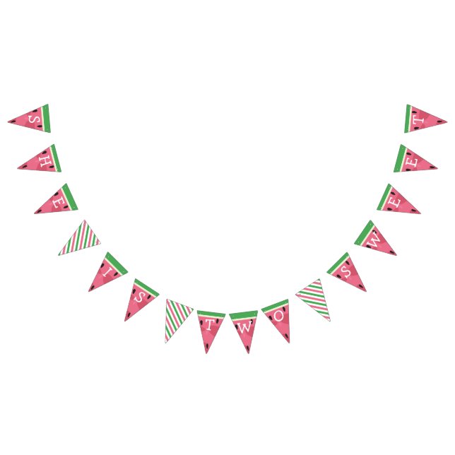 Watermelon Birthday Banner (All)