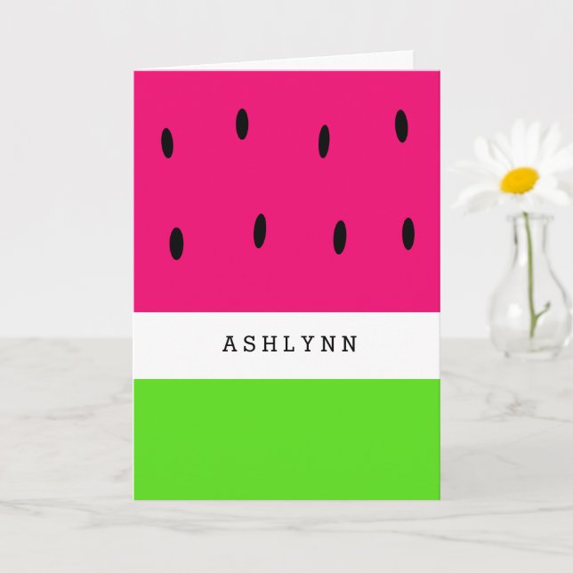 Watermelon Birthday Card (Small Plant)