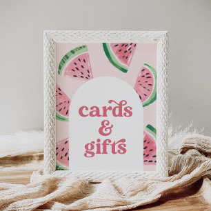 Watermelon Birthday Cards and Gifts Sign