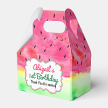 Watermelon  Birthday Favour Box Personalised