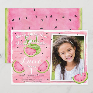 Watermelon Birthday Invitation