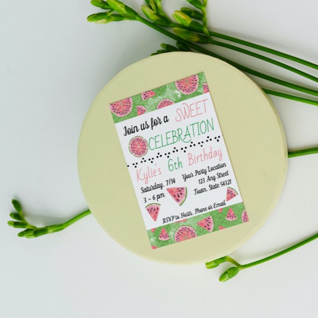 Watermelon Birthday Invitation (Creator Uploaded)