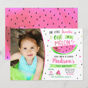 Watermelon Birthday Invitation
