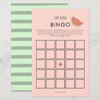 Watermelon Birthday Party Bingo Game