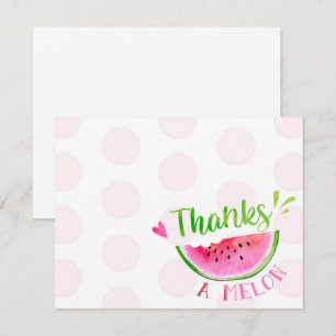 Watermelon Birthday Thank You Cards