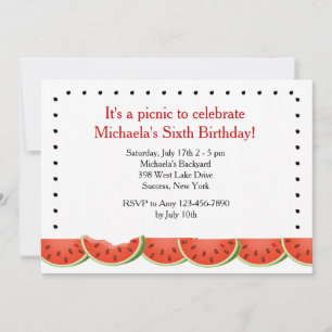 Watermelon Bite Invitation