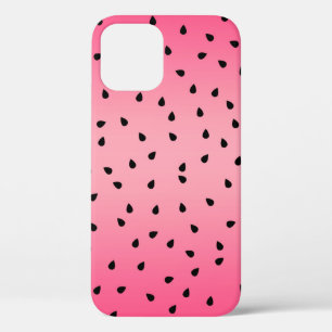 Watermelon Black Seeds Summer Vibes Juicy Pink iPhone 12 Case