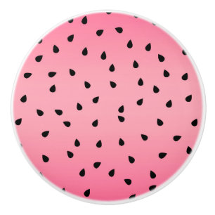Watermelon Black Seeds Summer Vibes Juicy Pink Ceramic Knob