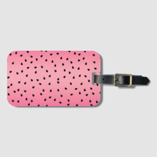 Watermelon Black Seeds Summer Vibes Juicy Pink Luggage Tag