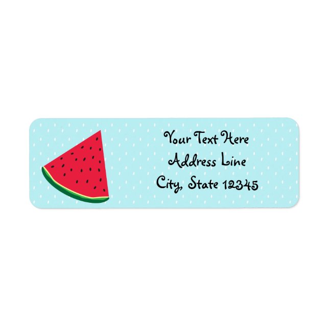 Watermelon Blue Fun Summertime Birthday Party (Front)