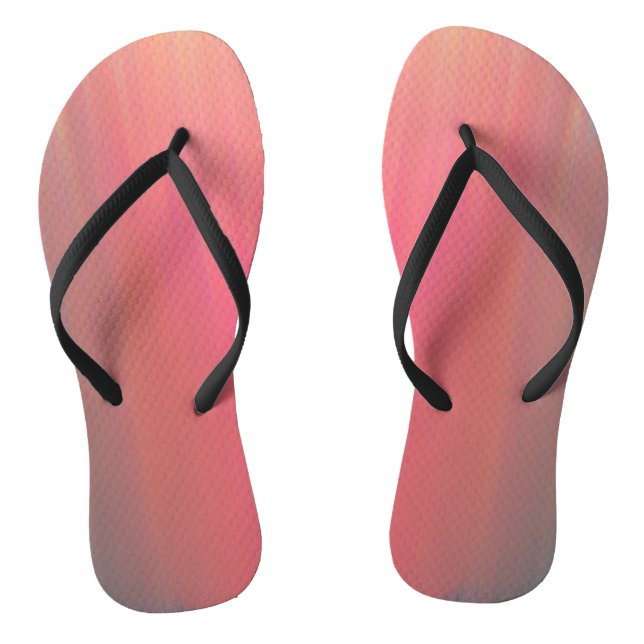 Watermelon blush flip flops (Footbed)