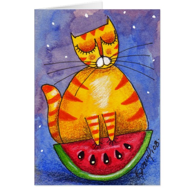 Watermelon Boat - Card (Front)