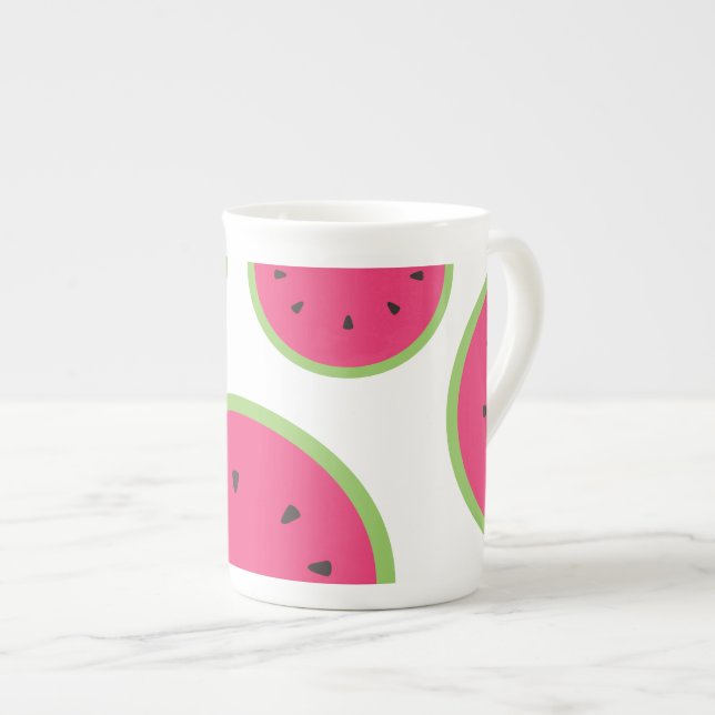 Watermelon Bone China Mug (Front Right)