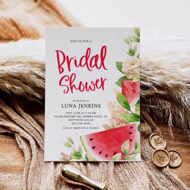 Watermelon Bridal Shower Invitation (Creator Uploaded)