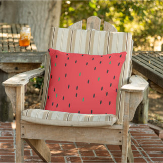 Watermelon Bright Red Flesh Pattern Cushion