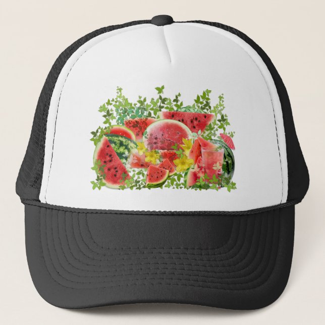 Watermelon Burst Trucker Hat (Front)