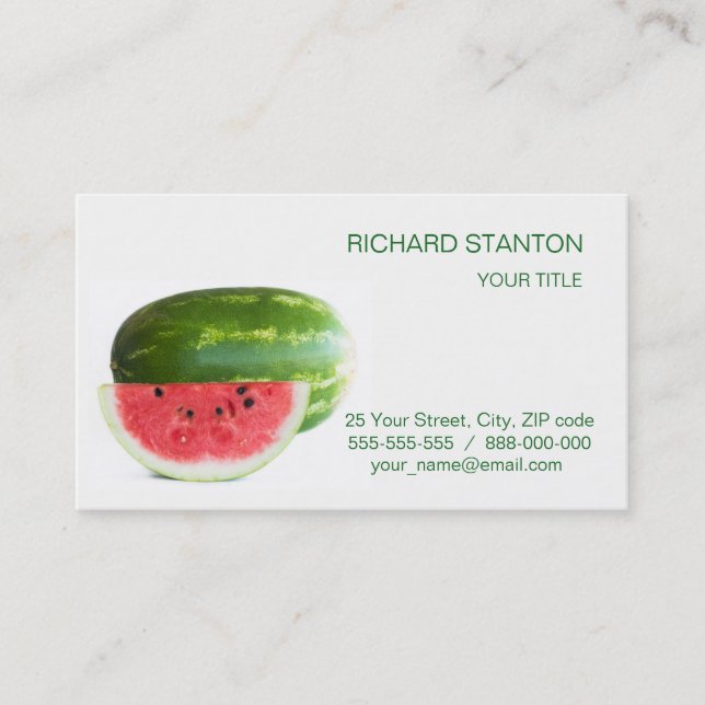 Watermelon Business Card (Front)