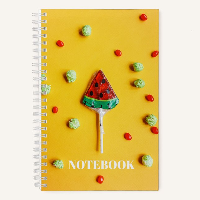 Watermelon Candy Cute Fun  Notebook (Front)