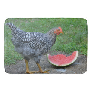 Watermelon Chicken Bath Mat
