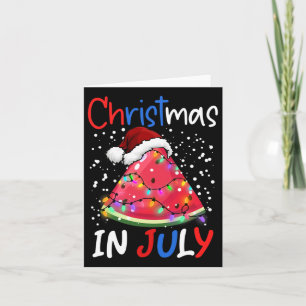 Watermelon Christmas Tree Christmas In July Boys G Card