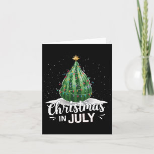 Watermelon Christmas Tree Christmas In July Summer Card