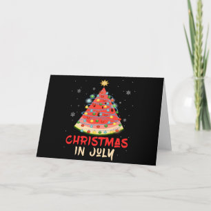 Watermelon Christmas Tree Christmas In July Summer Card