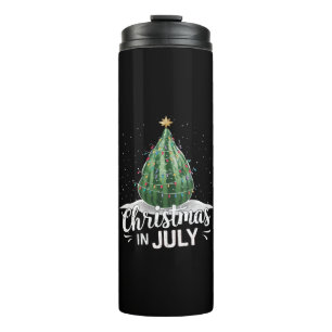 Watermelon Christmas Tree Christmas In July Summer Thermal Tumbler