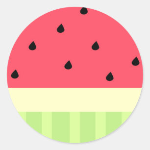 watermelon classic round sticker