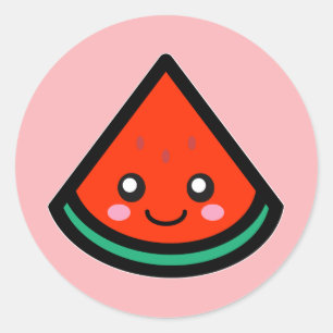 Watermelon Classic Round Sticker