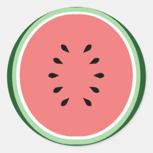 Watermelon Classic Round Sticker