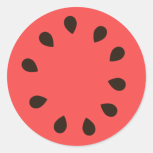 Watermelon Classic Round Sticker