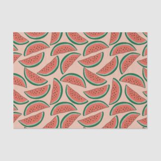 Watermelon Colourful Pink Green Summer Tropical  Tissue Paper
