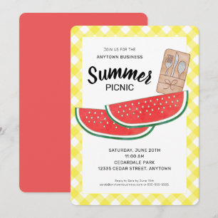 Watermelon Company Summer Picnic Invitation
