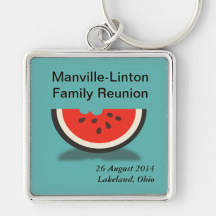 Watermelon Custom Family Reunion Souvenir Keyring