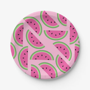 Watermelon Cute Colourful 1st Birthday Plates