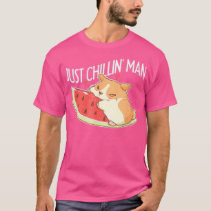Watermelon Cute Hamster Melon Food Eater Pet T-Shirt