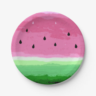 watermelon design Party Paper Plate