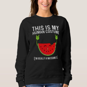 Watermelon Designs For Men Women Summer Fruit Eate Sweatshirt