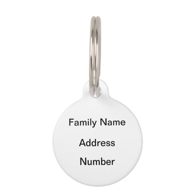 Watermelon Dog ID Tag (Back)