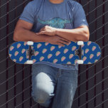 Watermelon Doodles Pattern Blue Skateboard<br><div class="desc">Skateboard with watermelon art</div>