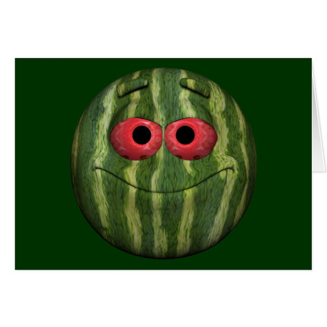 Watermelon Emoticon (Front Horizontal)