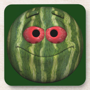 Watermelon Emoticon Coaster