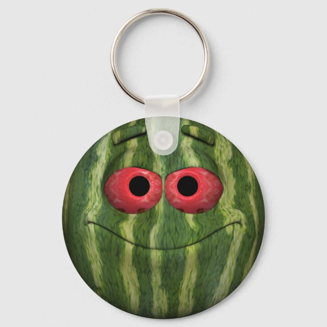 Watermelon Emoticon Key Ring (Front)