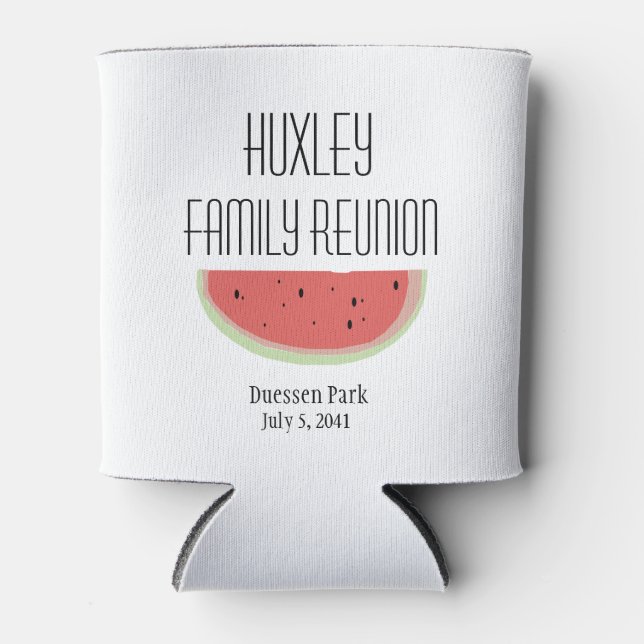 Watermelon Family Reunion Can Cooler (Front)