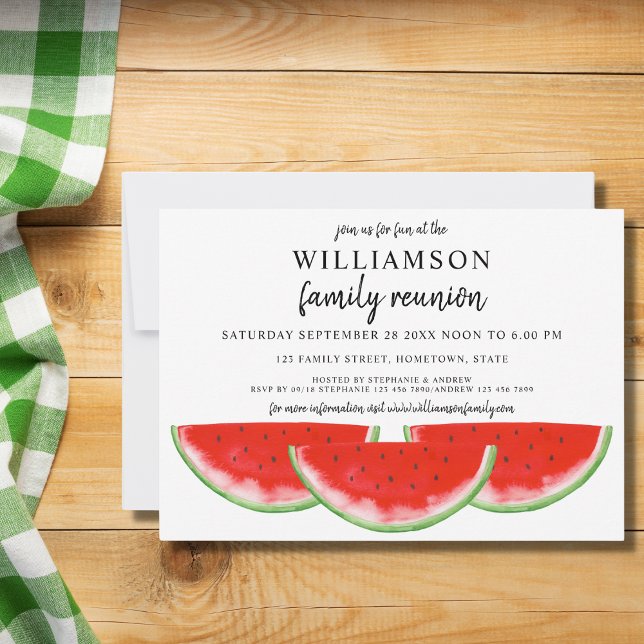Watermelon Family Reunion  Invitation (Creator Uploaded)