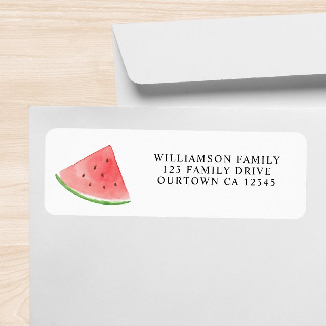 Watermelon Family Reunion Return Address Label (Creator Uploaded)