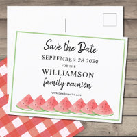Watermelon Family Reunion Save The Date 