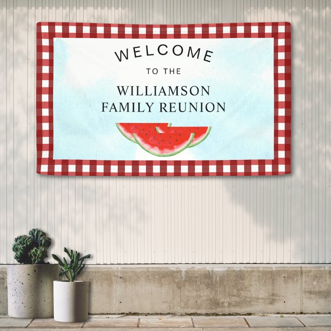 Watermelon Family Reunion Welcome Banner (Creator Uploaded)
